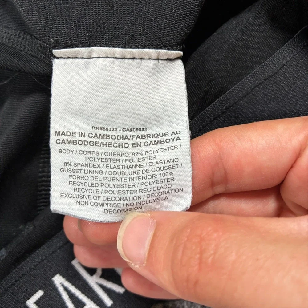 Nike Dri-FIT Fast Live Fearless Crop Leggings Womens XS Black Running Pants